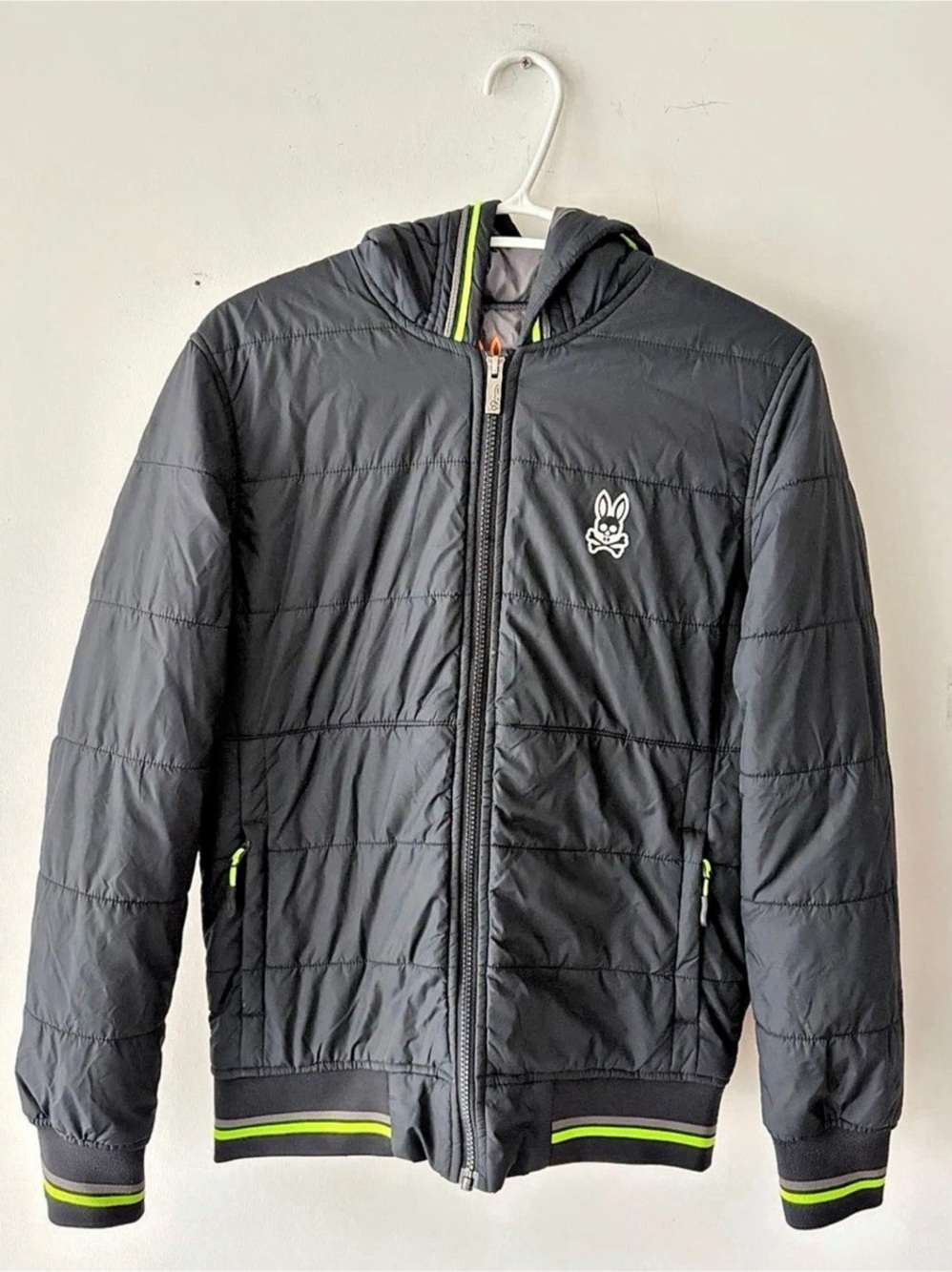 Psycho Bunny Men's Hooded Puffer Jacket Size XXS
